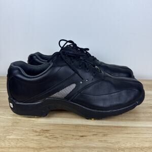 Footjoy Superlites Golf Shoes Black Leather Men’s Size 10